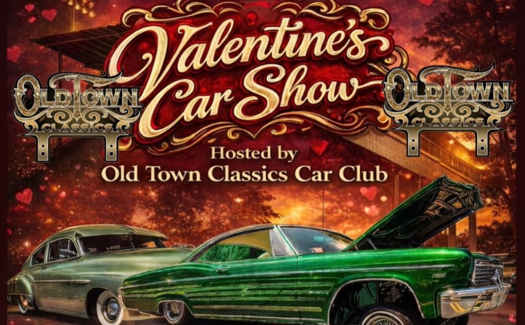 Old Town Valentine's Car Show partial flyer February 2026